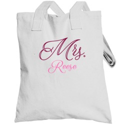 Mrs Reese Last Name Funny Totebag