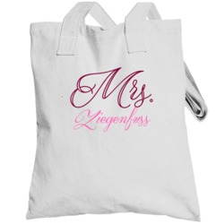 Mrs Ziegenfuss Last Name Funny Totebag