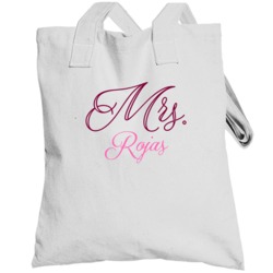 Mrs Rojas Last Name Funny Totebag