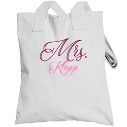 Mrs Klopp Last Name Funny Totebag