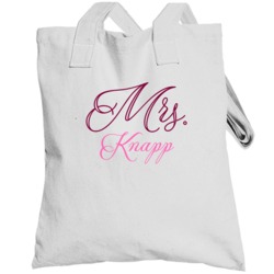 Mrs Knapp Last Name Funny Totebag
