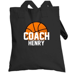 Coach Henry Basketball Name Totebag