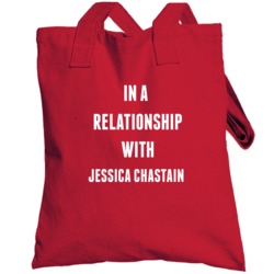 In A Relationship With Jessica Chastain Famous Actor Totebag