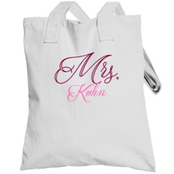 Mrs Kuhn Last Name Funny Totebag
