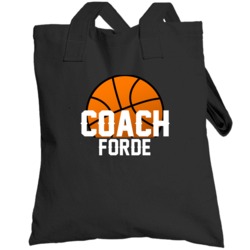 Coach Forde Basketball Name Totebag