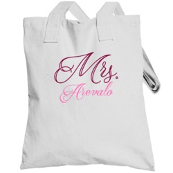Mrs Arevalo Last Name Funny Totebag
