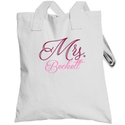 Mrs Beckett Last Name Funny Totebag