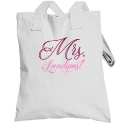 Mrs Lundquist Last Name Funny Totebag
