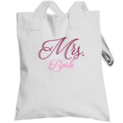 Mrs Bork Last Name Funny Totebag