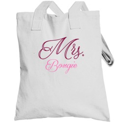 Mrs Bougie Last Name Funny Totebag