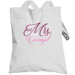 Mrs Carvajal Last Name Funny Totebag