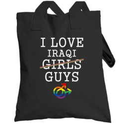 I Love Iraqis Nationality Gay Pride Totebag