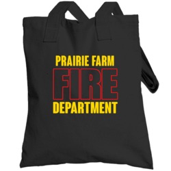 Prairie Farm Fire Department Personalized City Totebag