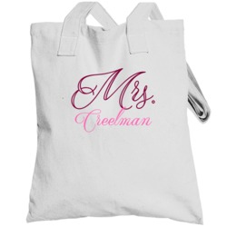 Mrs Creelman Last Name Funny Totebag