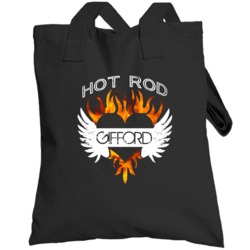 Gifford Hot Rod Custom Car Name Cool Flame Heart Tattoo Totebag