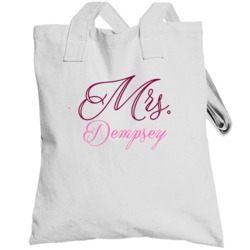 Mrs Dempsey Last Name Funny Totebag