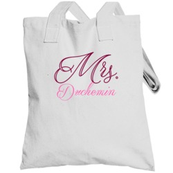 Mrs Duchemin Last Name Funny Totebag