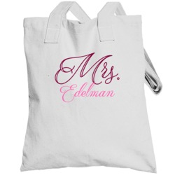 Mrs Edelman Last Name Funny Totebag