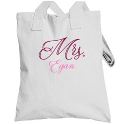 Mrs Egan Last Name Funny Totebag