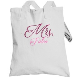 Mrs Falco Last Name Funny Totebag