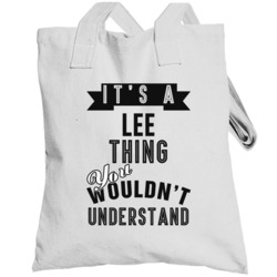 Its A Lee Thing Essential Personalized Name Totebag