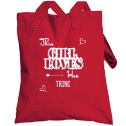 This Girl Loves Her Trini Cute Relationship Totebag
