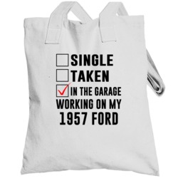 Single Taken Working On My 1957 Ford Funny Car Totebag