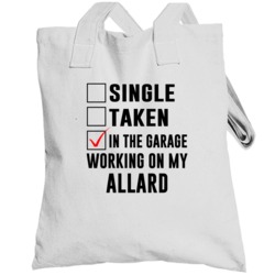 Single Taken Working On My Allard Funny Car Totebag