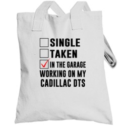 Single Taken Working On My Cadillac Dts Funny Car Totebag