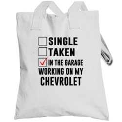 Single Taken Working On My Chevrolet Funny Car Totebag