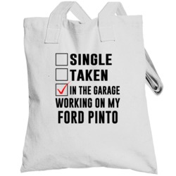 Single Taken Working On My Ford Pinto Funny Car Totebag