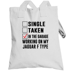 Single Taken Working On My Jaguar F Type Funny Car Totebag