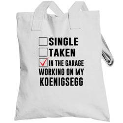 Single Taken Working On My Koenigsegg Funny Car Totebag