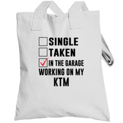 Single Taken Working On My Ktm Funny Car Totebag