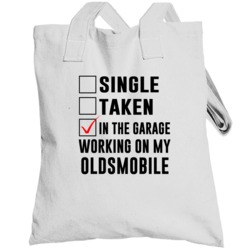 Single Taken Working On My Oldsmobile Funny Car Totebag