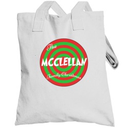 The Mcclellan Family Christmas Last Name Totebag