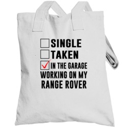 Single Taken Working On My Range Rover Funny Car Totebag