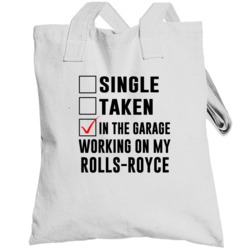 Single Taken Working On My Rolls Royce Funny Car Totebag