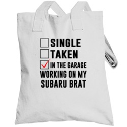 Single Taken Working On My Subaru Brat Funny Car Totebag