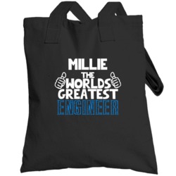 Millie The Worlds Greatest Engineer Job Name Totebag