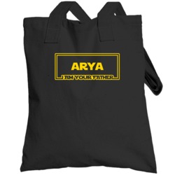 Arya I Am Your Father Funny Parody Totebag