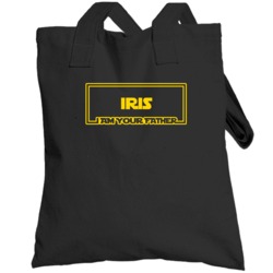 Iris I Am Your Father Funny Parody Totebag