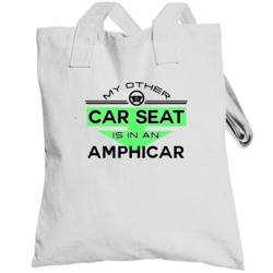 Car Seat In An Amphicar Funny Kids Car Totebag
