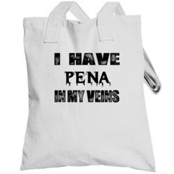I Have Pena In My Blood Last Name Totebag