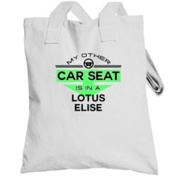 Car Seat In A Lotus Elise Funny Kids Car Totebag
