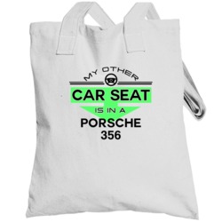 Car Seat In A Porsche 356 Funny Kids Car Totebag