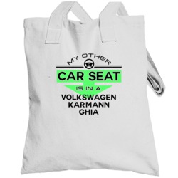 Car Seat In A Volkswagen Karmann Ghia Funny Kids Car Totebag