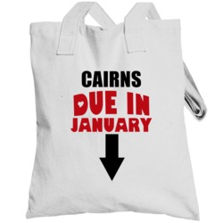 Cairns Due In January Last Name Maternity Totebag