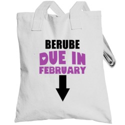 Berube Due In February Last Name Maternity Totebag