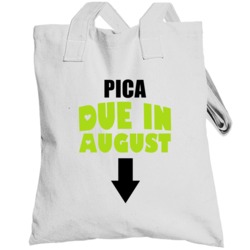 Pica Due In August Last Name Maternity Totebag